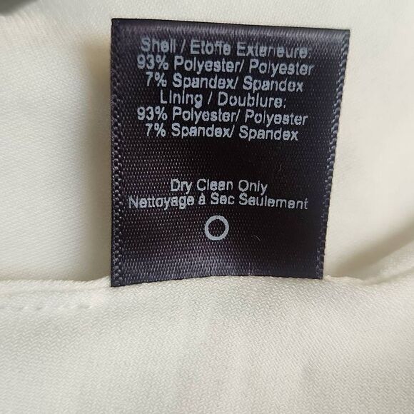 DRESS THE POPULATION White Sequin Sleeveless Gown, EUC,  XL - Picture 12 of 12